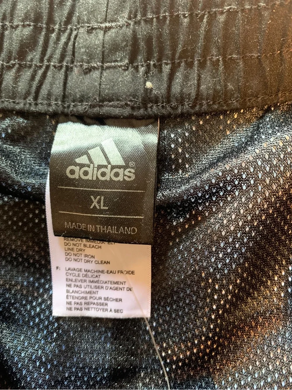 adidas Men’s Blue & Orange Striped Swim Shorts
